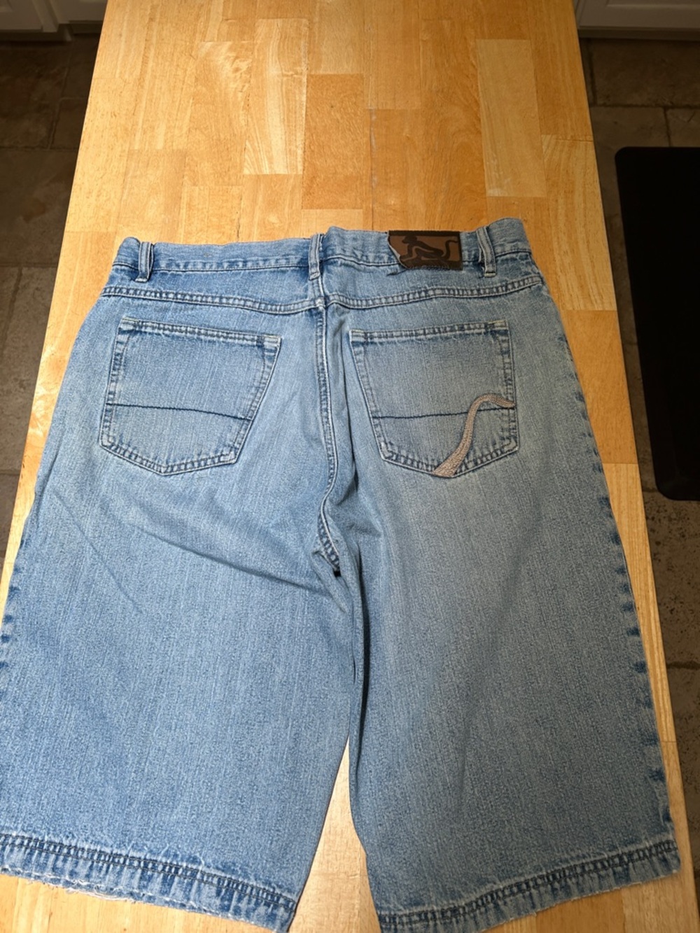 Men's Light Blue Denim Jean Shorts - Classic Casual